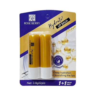 مرطب الشفاه  مع الكولاجين  من روز بيري 2*1 عبوة