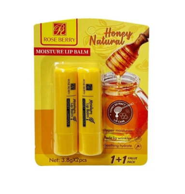 مرطب شفاه بنكهة العسل 3.8 جم من روز بيري  2*1 عبوة 